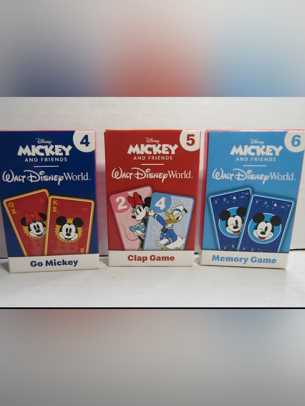 Disney McDonalds Memory & Card Games - Blue, Red, Navy